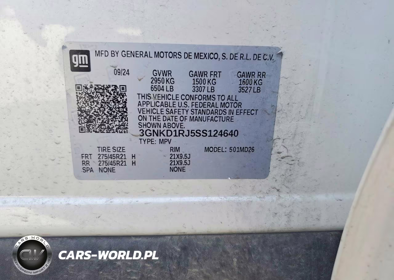 2025 Chevrolet Blazer Rs VIN:3GNKD1RJ5SS124640 - 14