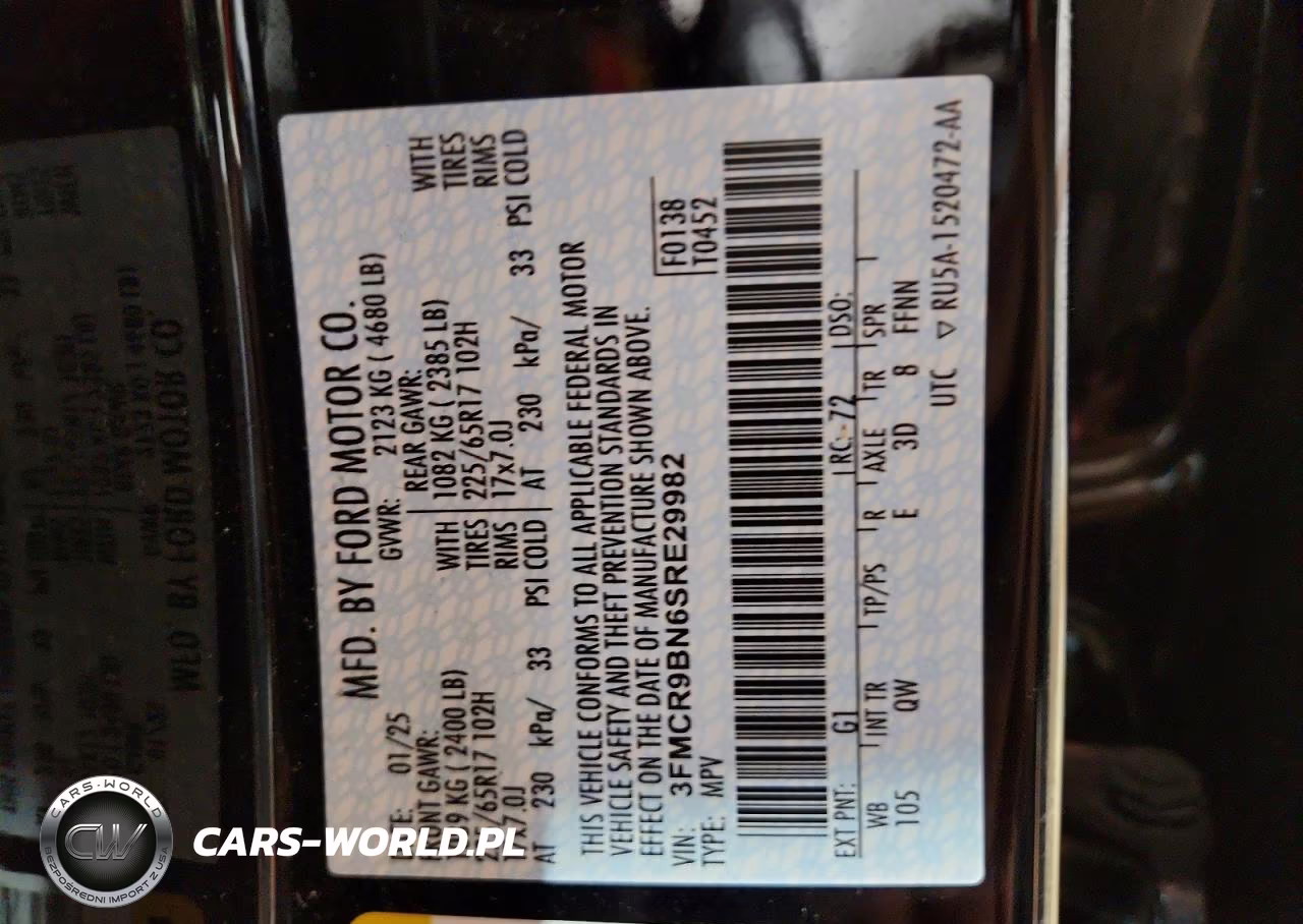 2025 Ford Bronco Sport Big Bend VIN:3FMCR9BN6SRE29982 - 13