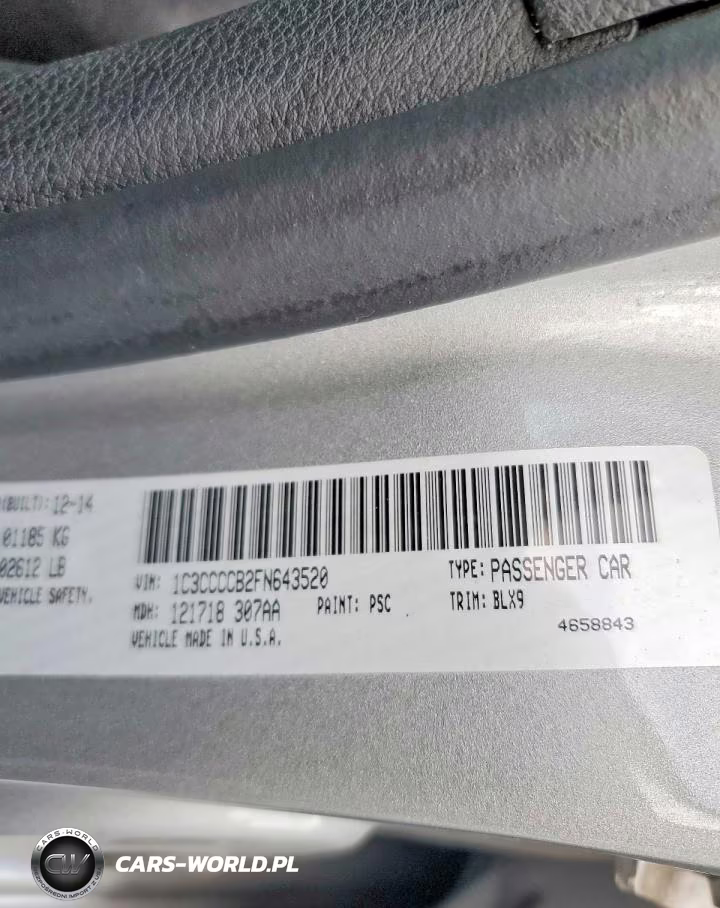 2015 Chrysler 200 C VIN:1C3CCCCB2FN643520 - 12