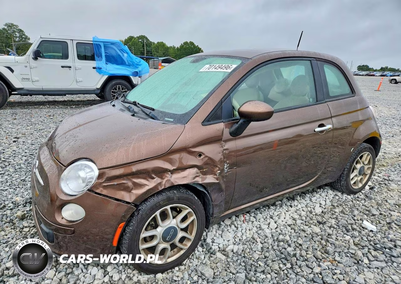 2012 Fiat 500 Pop VIN:3C3CFFAR4CT340212 - 1