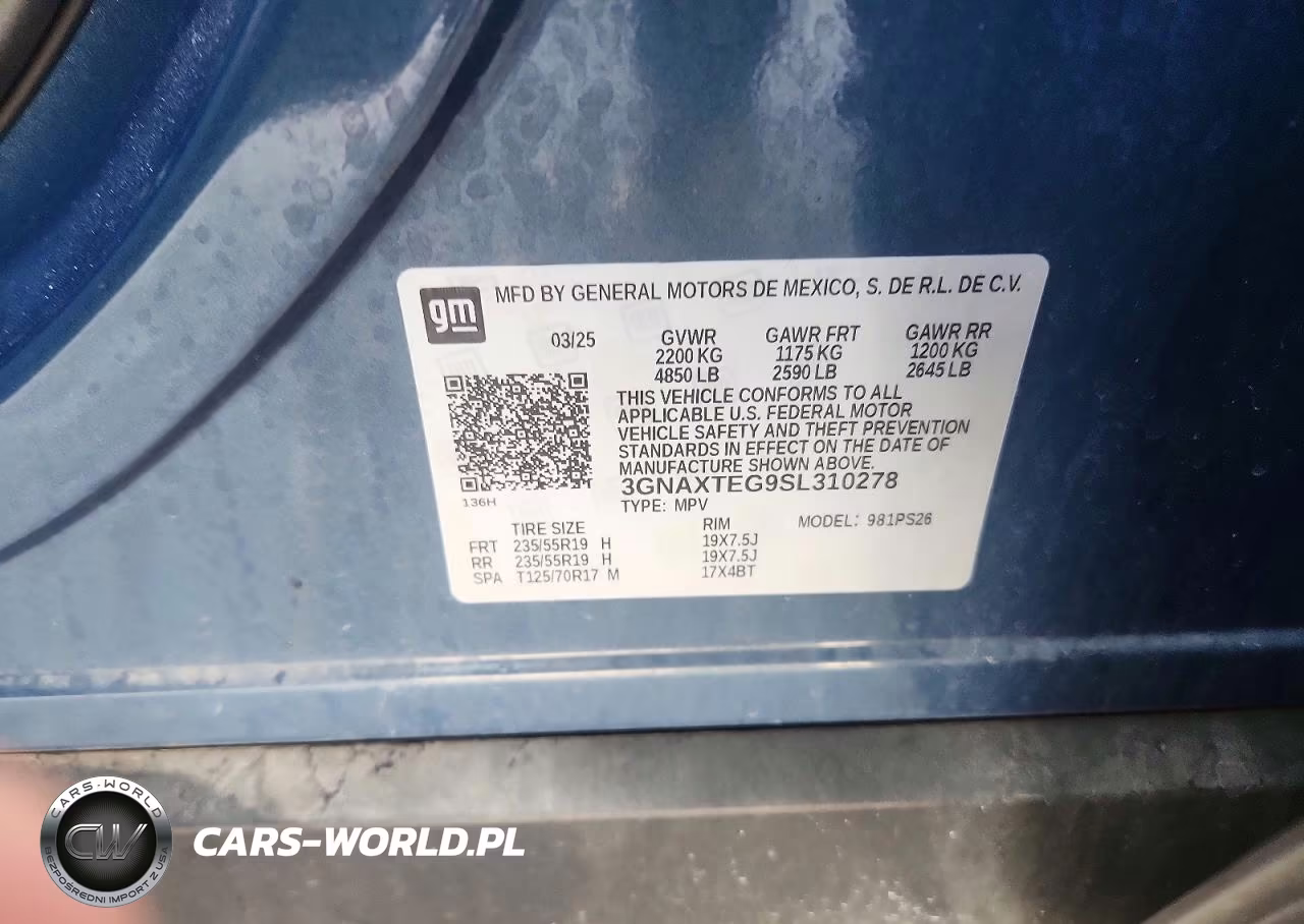2025 Chevrolet Equinox Rs VIN:3GNAXTEG9SL310278 - 14