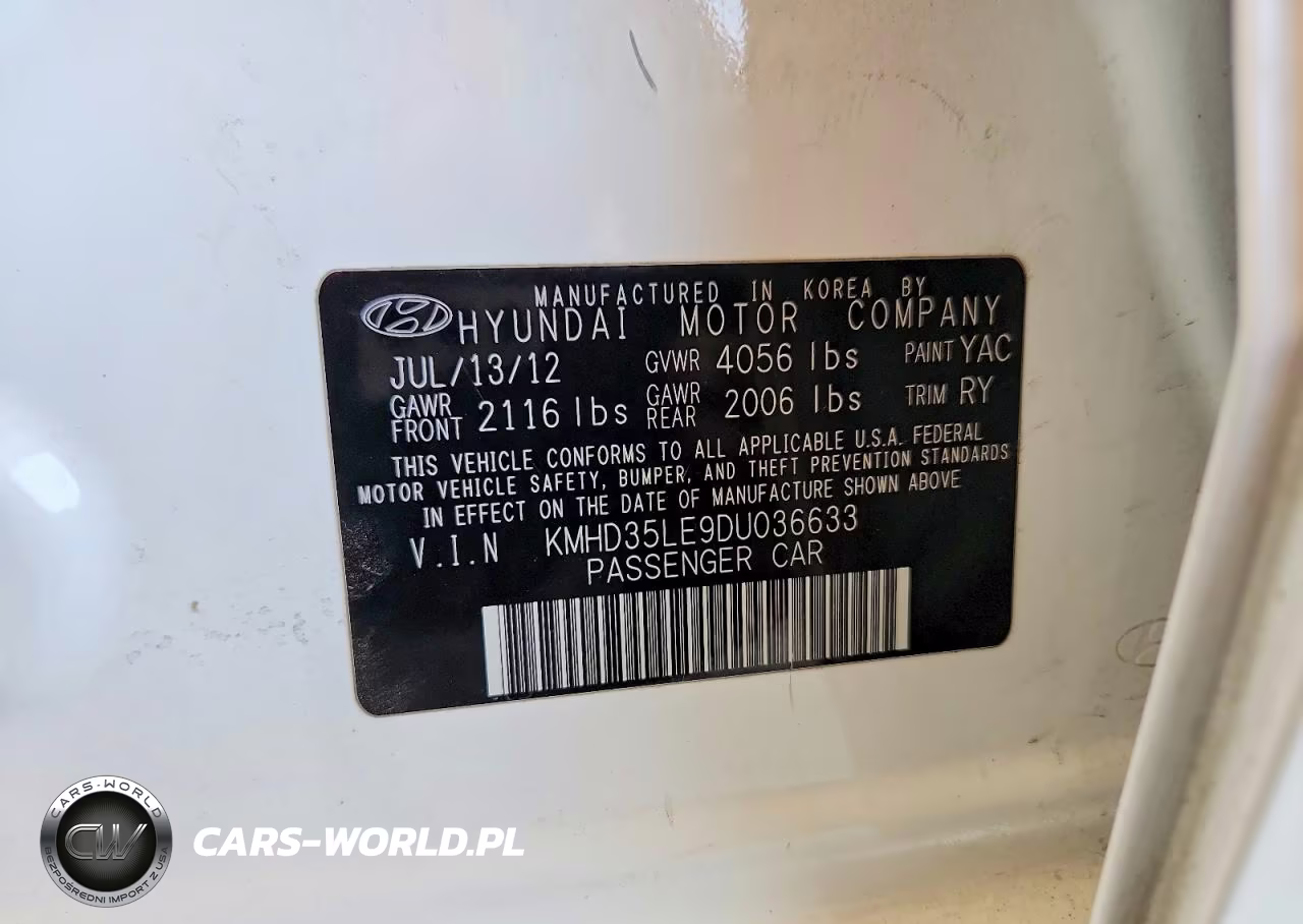 2013 Hyundai Elantra Gt Base VIN:KMHD35LE9DU036633 - 12