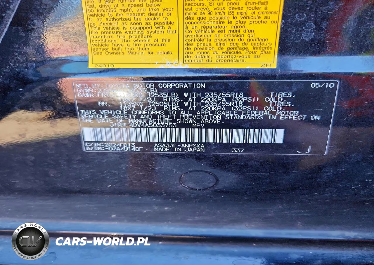 2010 Toyota Rav4 Sport VIN:JTMRF4DV4A5033753 - 13