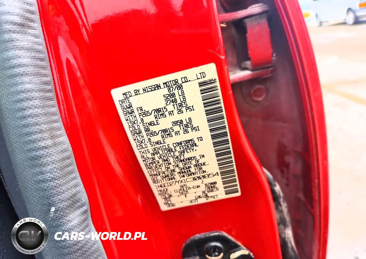 2001 Nissan Frontier Xe VIN:1N6ED27YX1C300854 - 12