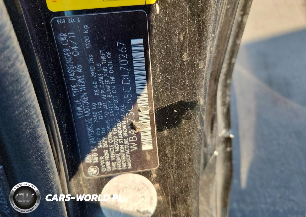 2012 BMW 650 I VIN:WBALZ3C55CDL70267 - 12