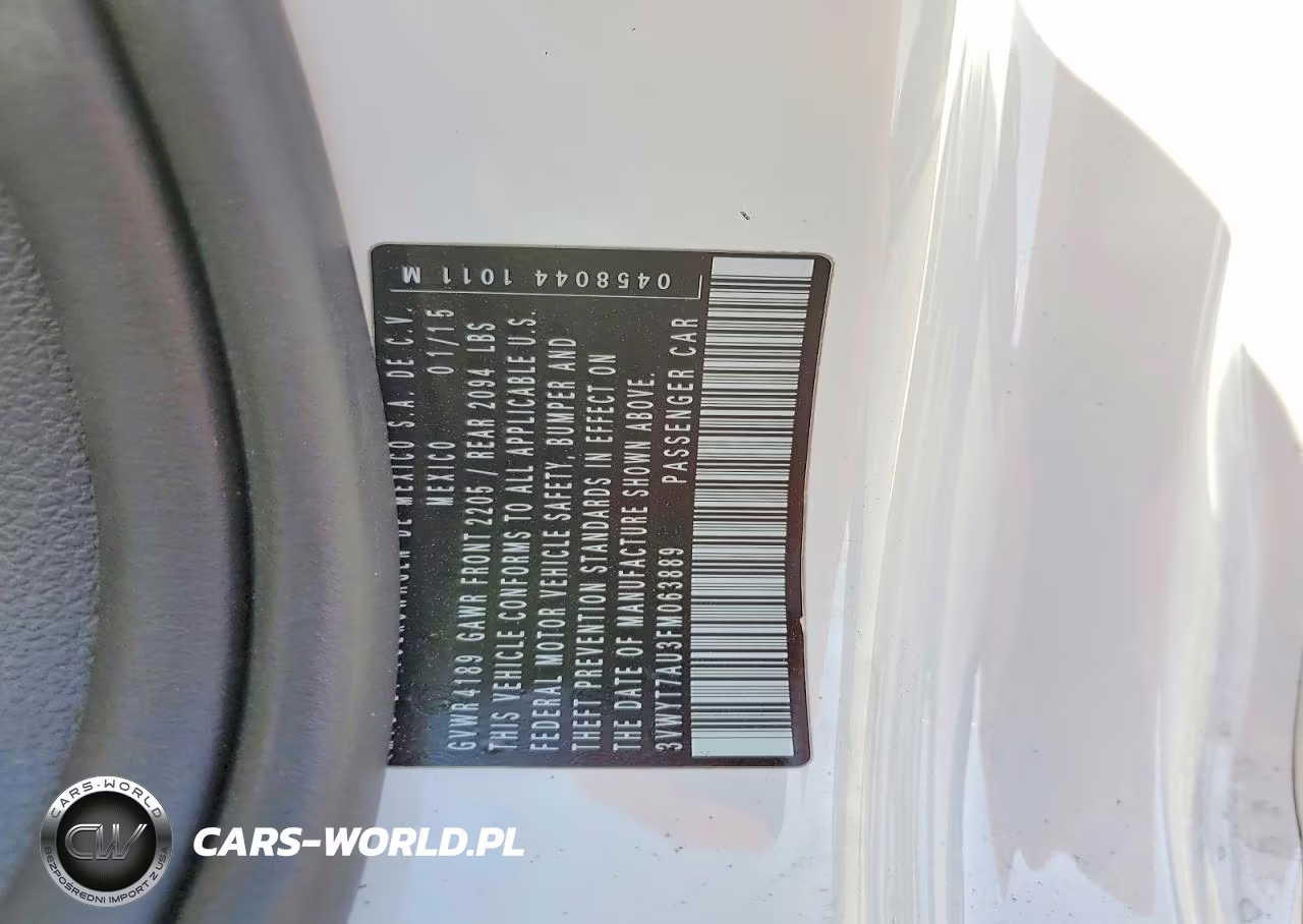 2015 Volkswagen Gti VIN:3VWYT7AU3FM063889 - 12