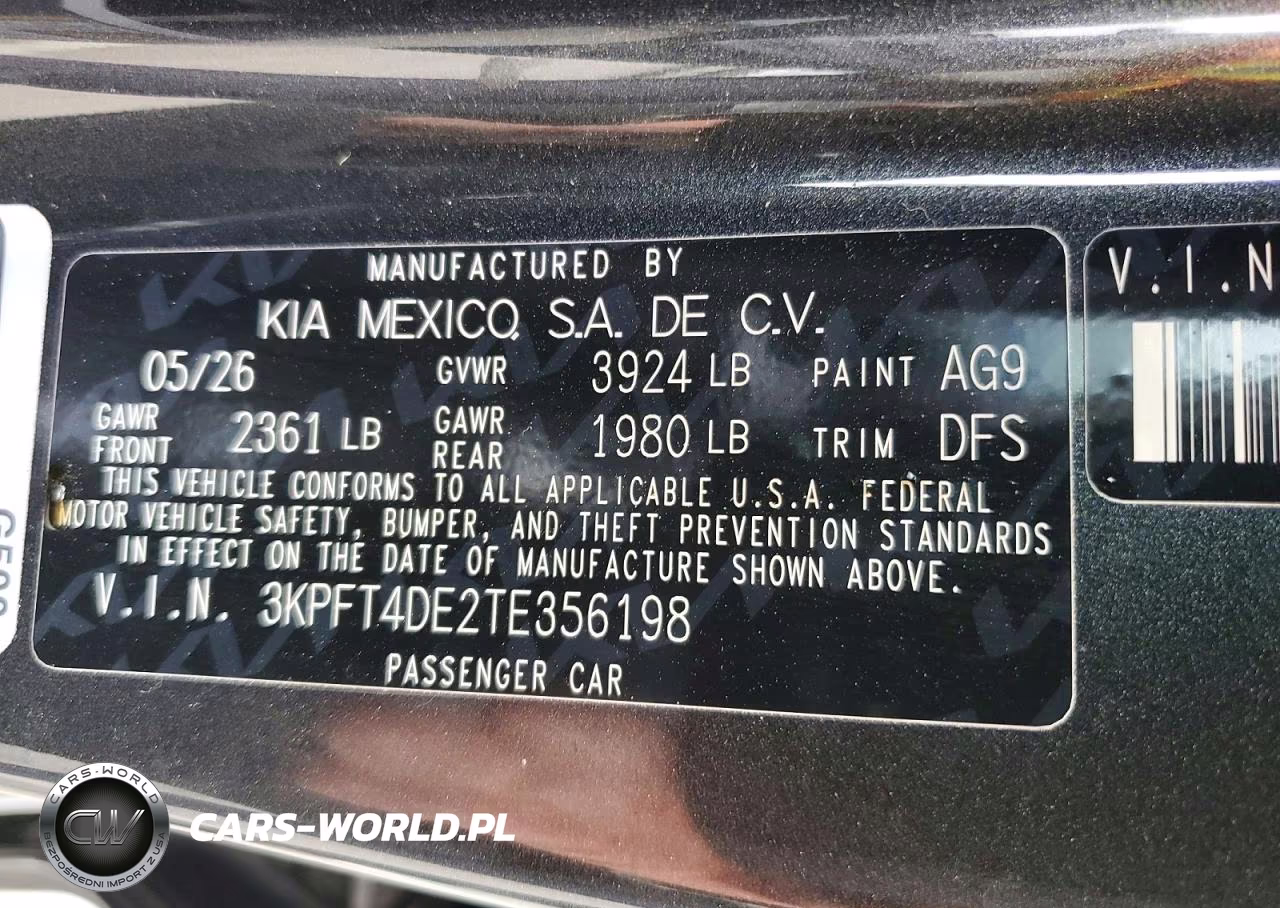 2026 Kia K4 Lxs VIN:3KPFT4DE2TE356198 - 12