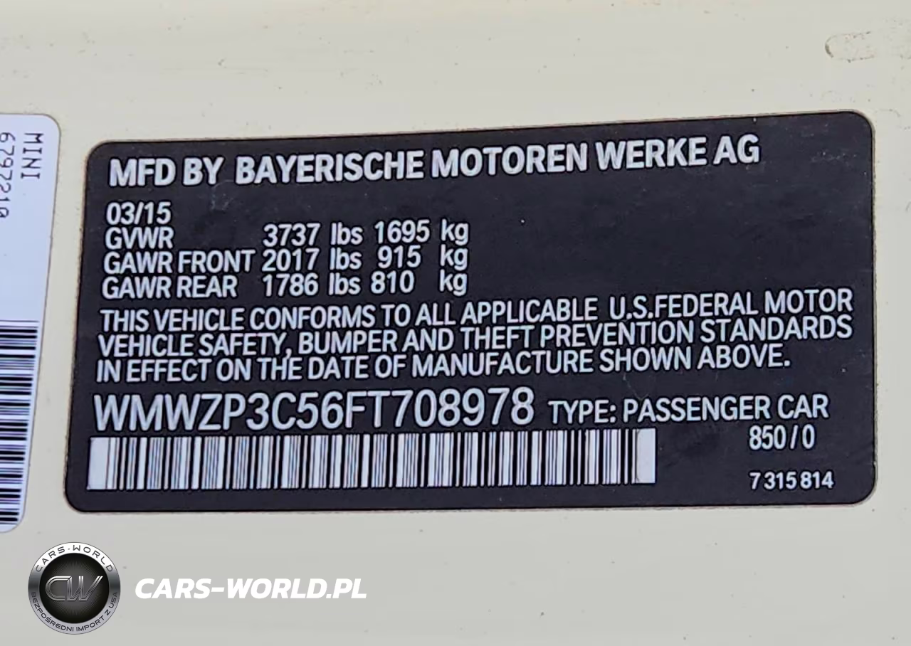 2015 Mini Cooper S VIN:WMWZP3C56FT708978 - 13