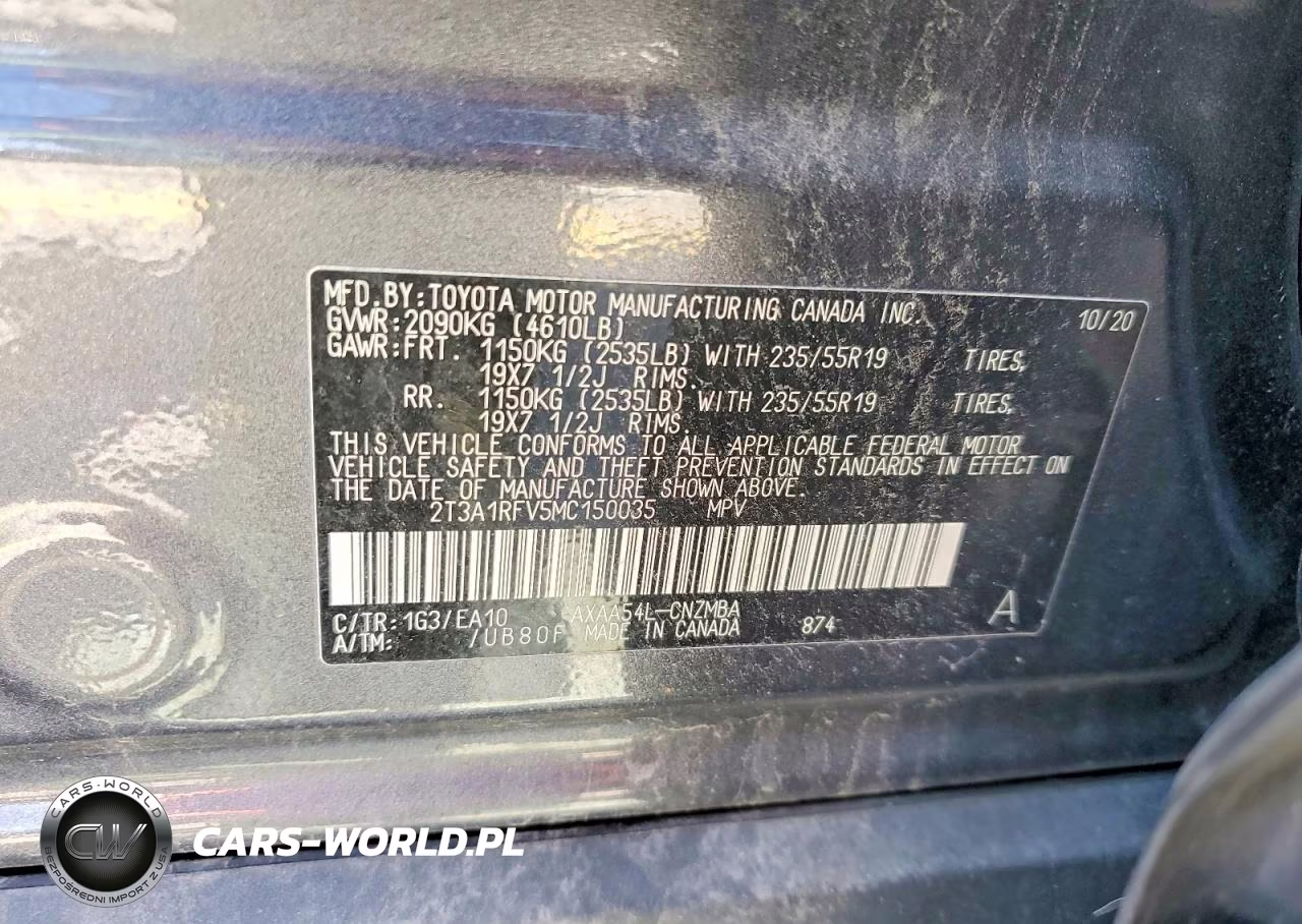 2021 Toyota Rav4 Xle Premium VIN:2T3A1RFV5MC150035 - 14