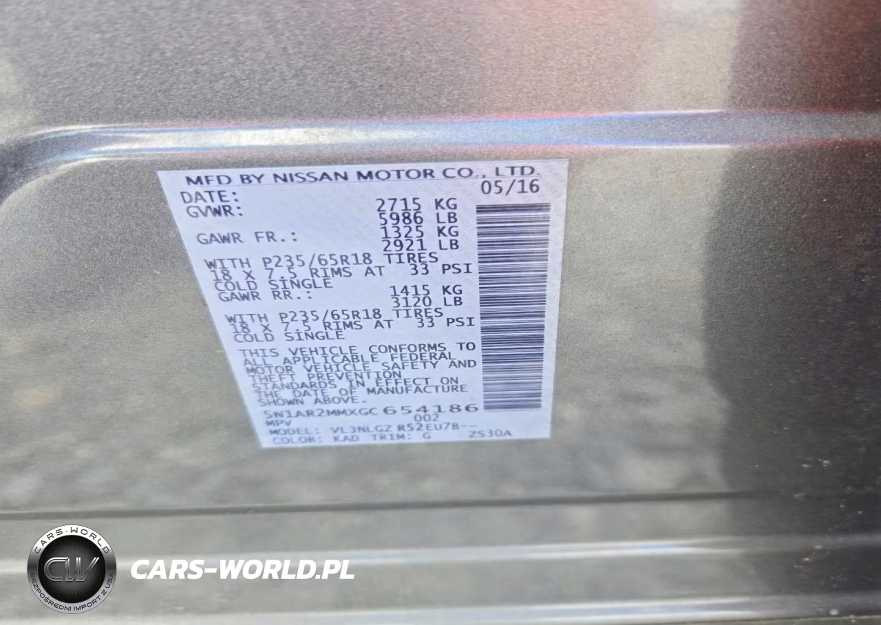 2016 Nissan Pathfinder Sl VIN:5N1AR2MMXGC654186 - 12
