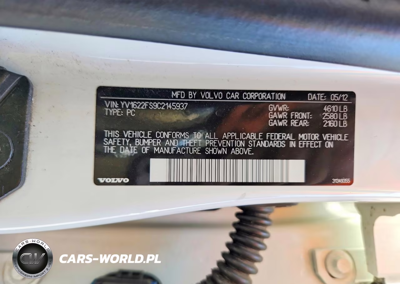 2012 Volvo S60 T5 VIN:YV1622FS9C2145937 - 12