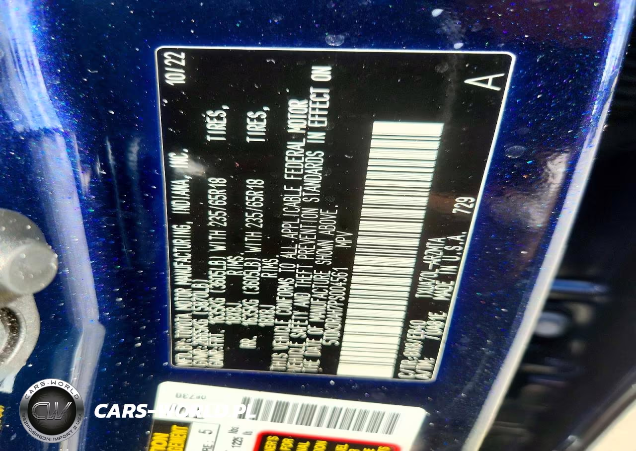 2023 Toyota Highlander Xle VIN:5TDKDRAH7PS004561 - 14