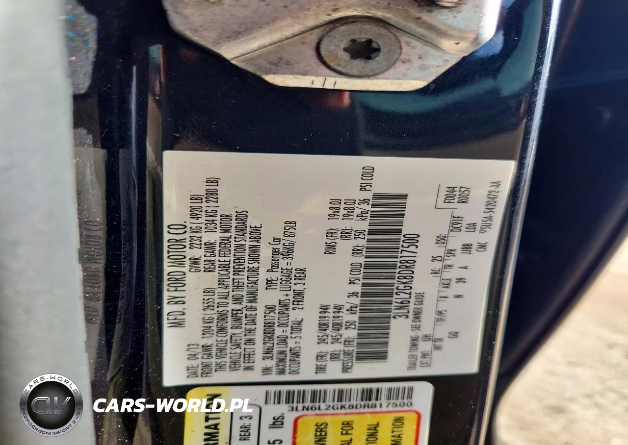 2013 Lincoln Mkz VIN:3LN6L2GK8DR817500 - 12