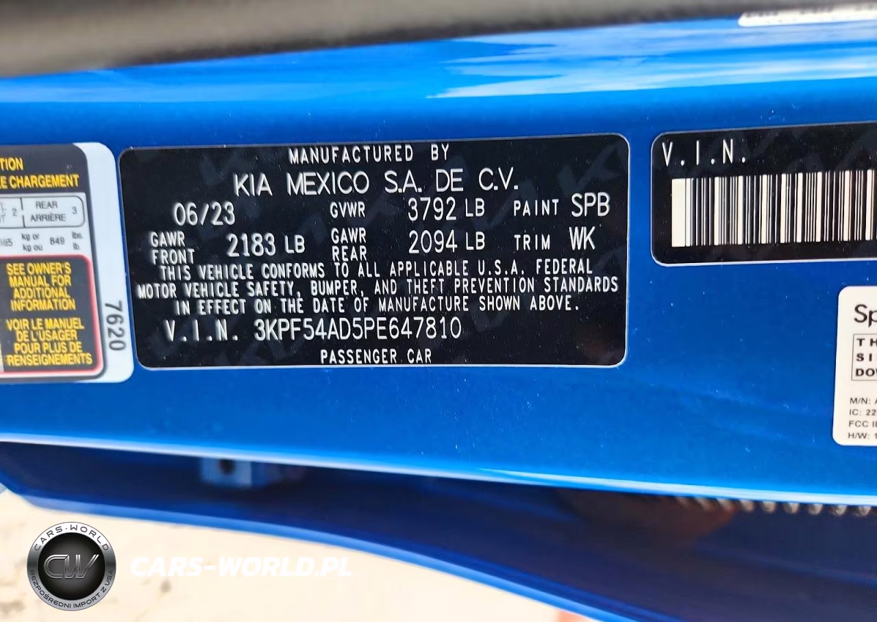 2023 Kia Forte Gt Line VIN:3KPF54AD5PE647810 - 12