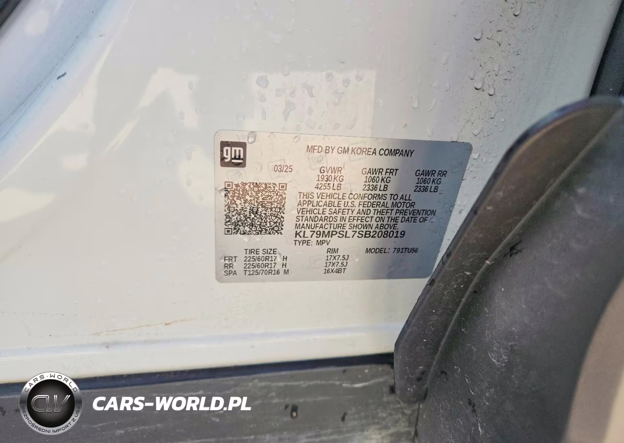 2025 Chevrolet Trailblazer Lt VIN:KL79MPSL7SB208019 - 13