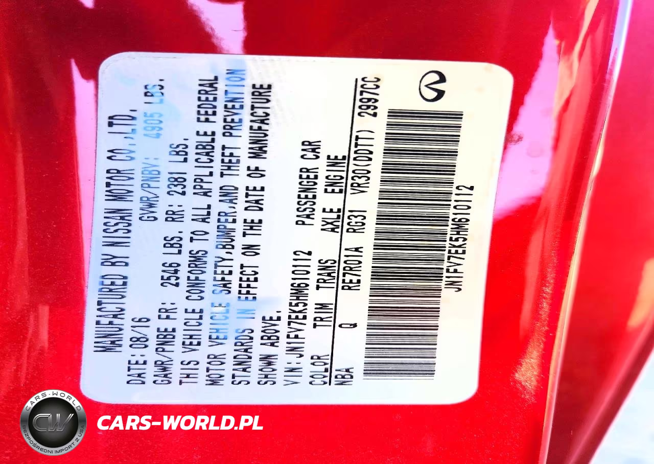 2017 Infiniti Q60 Red Sport 400 VIN:JN1FV7EK5HM610112 - 12