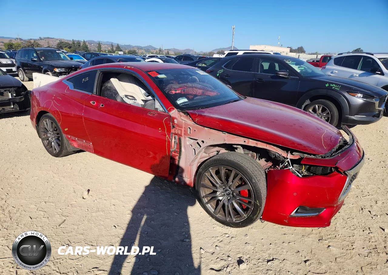2017 Infiniti Q60 Red Sport 400 VIN:JN1FV7EK5HM610112 - 4