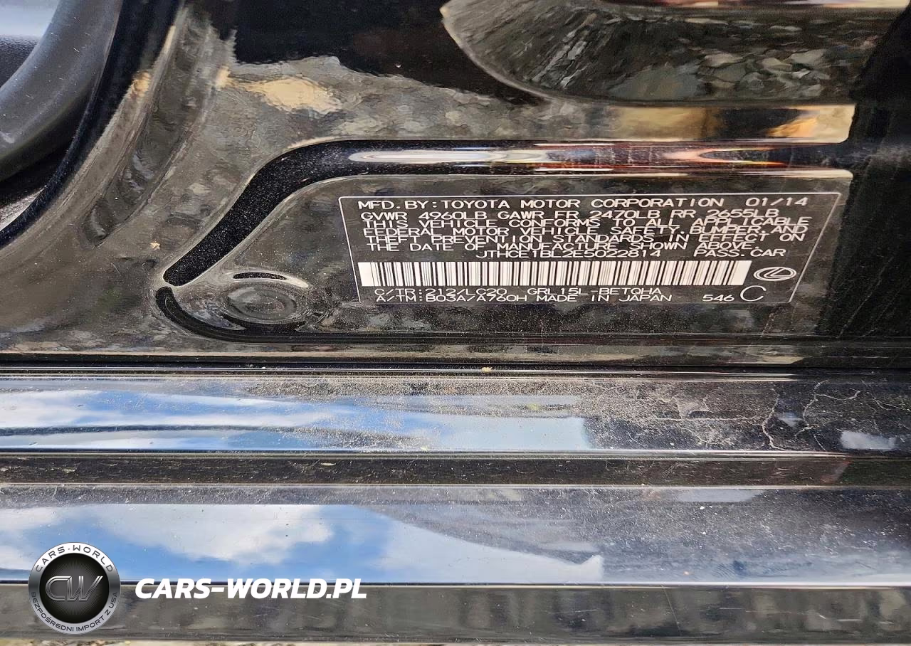 2014 Lexus Gs 350 VIN:JTHCE1BL2E5022814 - 12