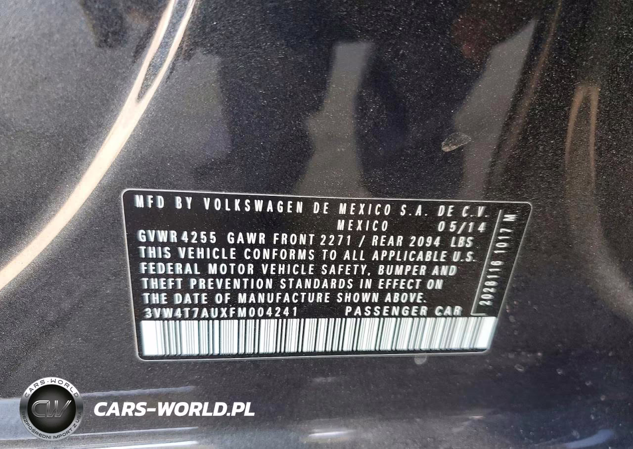 2015 Volkswagen Gti VIN:3VW4T7AUXFM004241 - 12