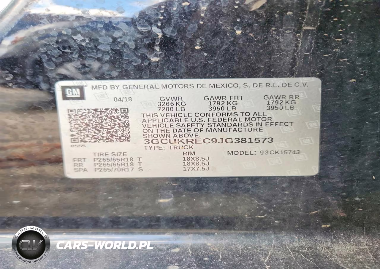 2018 Chevrolet Silverado K1500 Lt VIN:3GCUKREC9JG381573 - 13