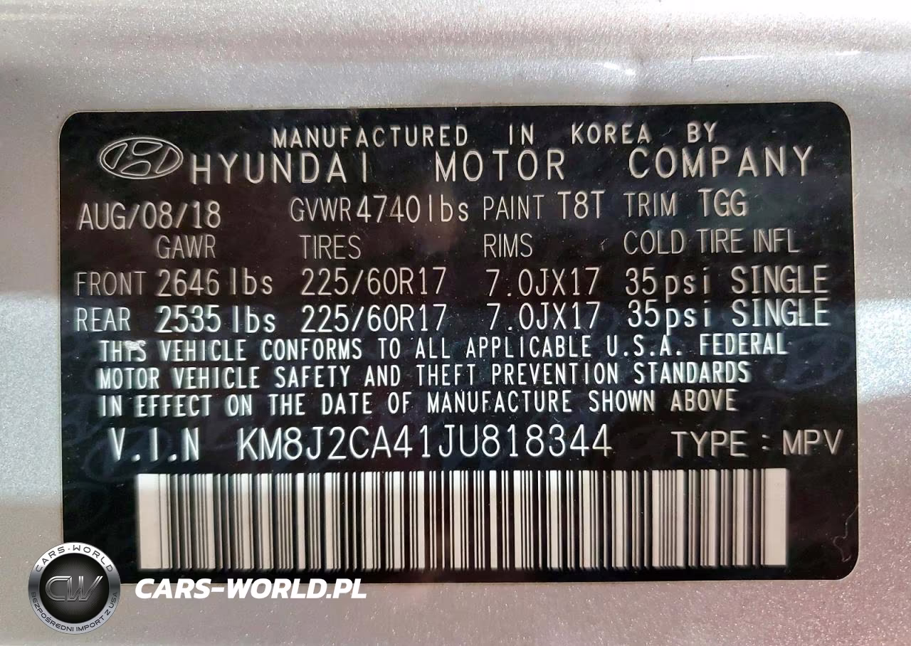 2018 Hyundai Tucson Se VIN:KM8J2CA41JU818344 - 13