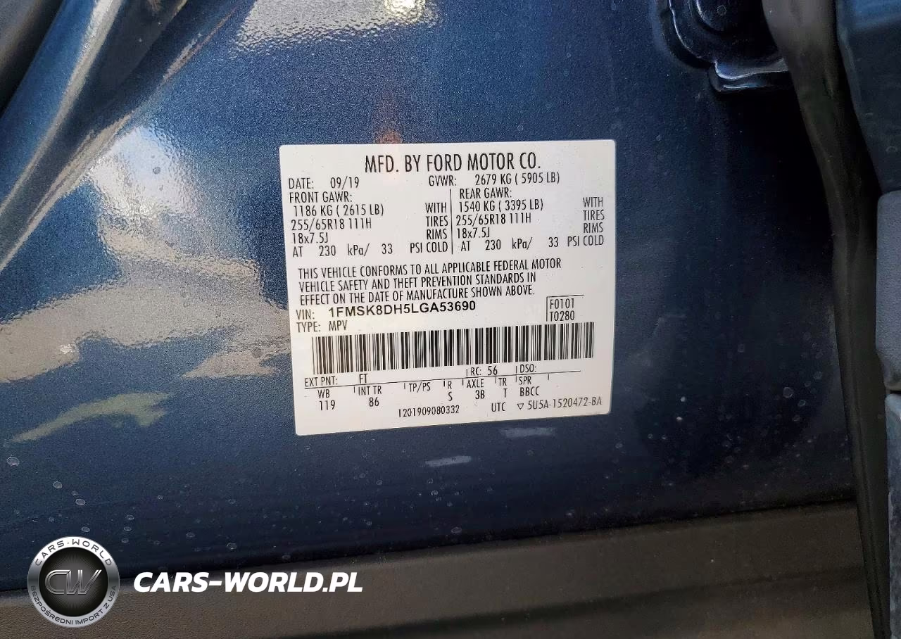 2020 Ford Explorer Xlt VIN:1FMSK8DH5LGA53690 - 13