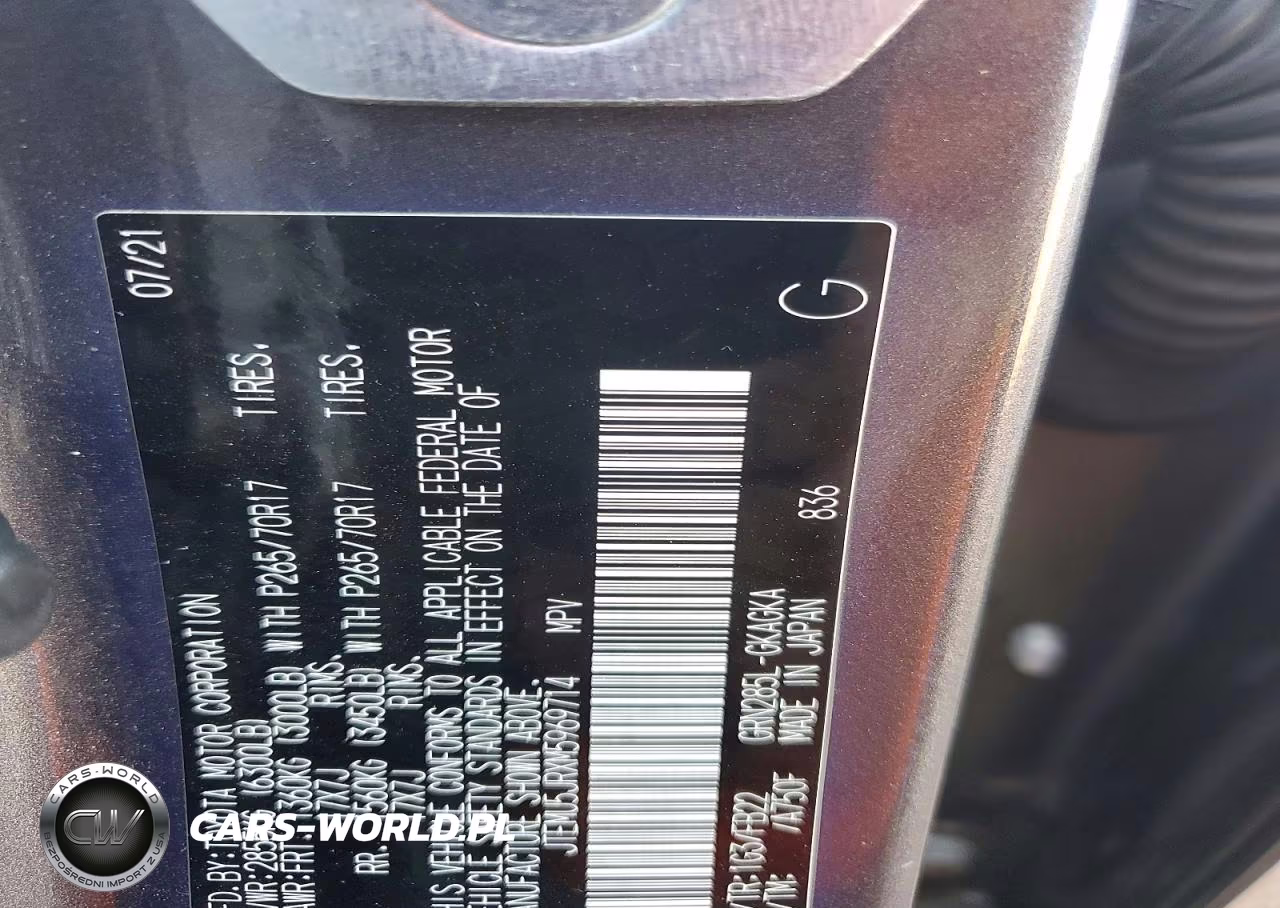 2021 Toyota 4Runner Sr5 VIN:JTEMU5JRXM5969714 - 14