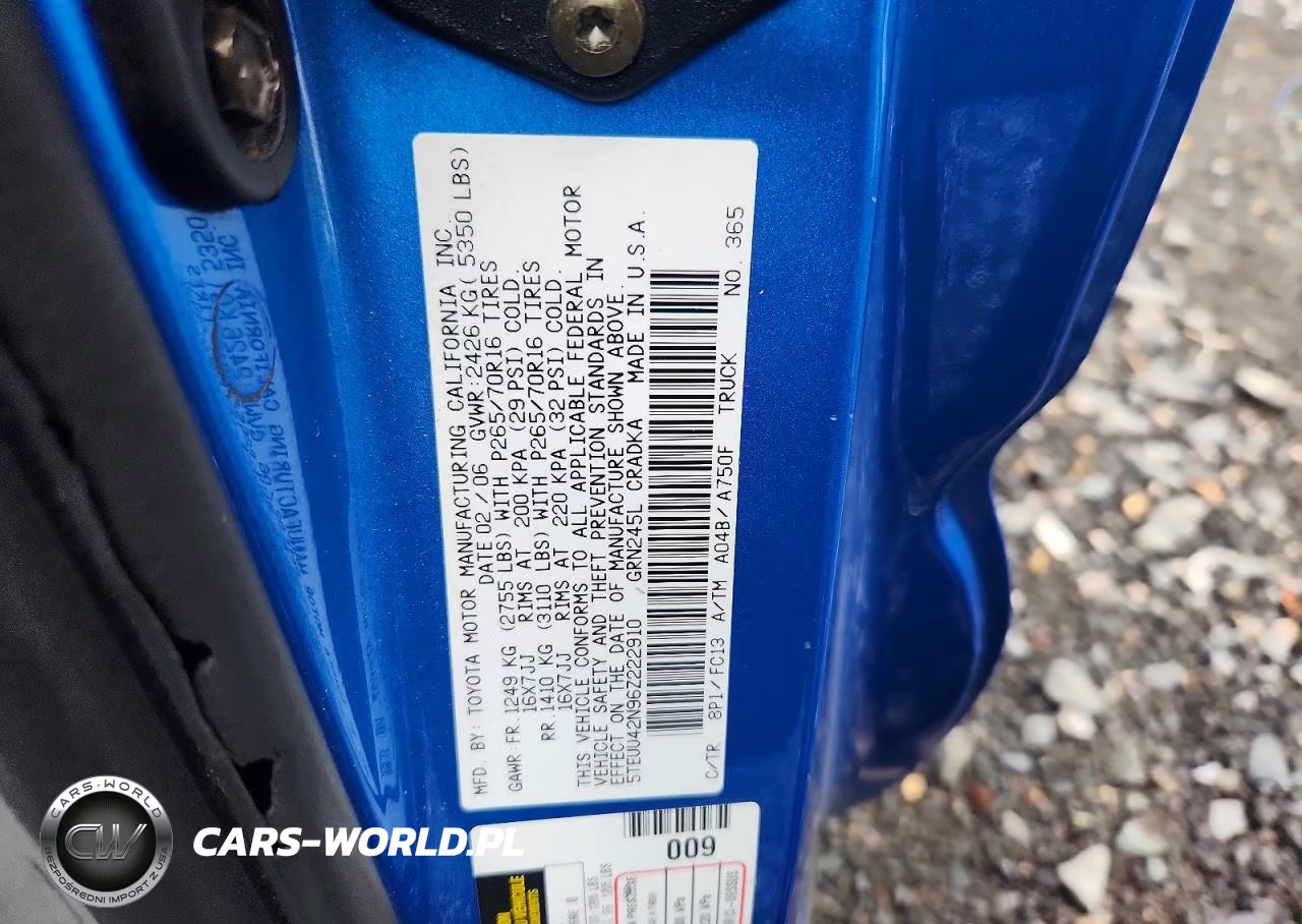 2006 Toyota Tacoma V6 VIN:5TEUU42N96Z222910 - 12