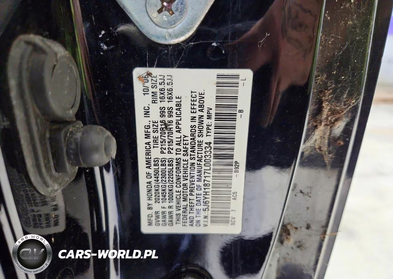 2007 Honda Element Ex VIN:5J6YH18717L003334 - 13