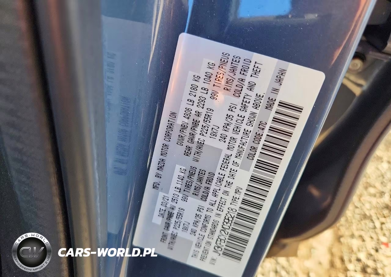 2021 Mazda Cx-5 Carbon Edition VIN:JM3KFBCY2M0395218 - 12