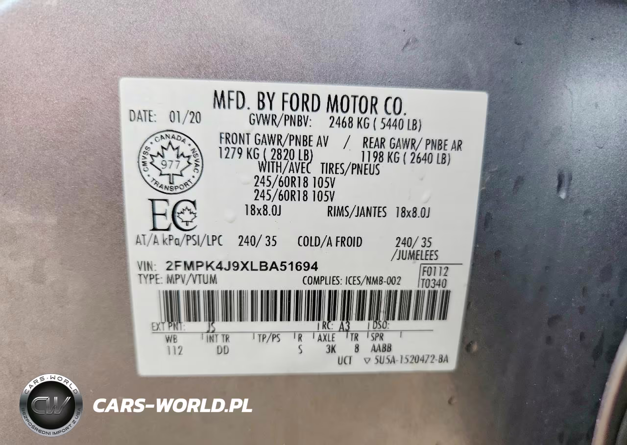 2020 Ford Edge Sel VIN:2FMPK4J9XLBA51694 - 13