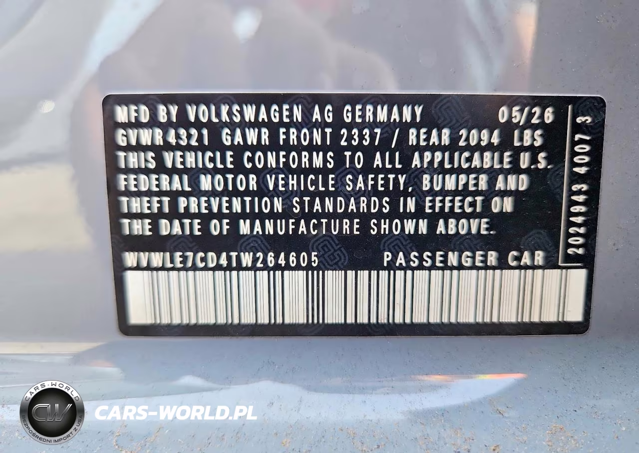 2026 Volkswagen Gti S VIN:WVWLE7CD4TW264605 - 14