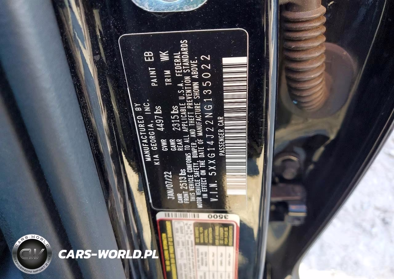 2022 Kia K5 Lxs VIN:5XXG14J22NG135022 - 12