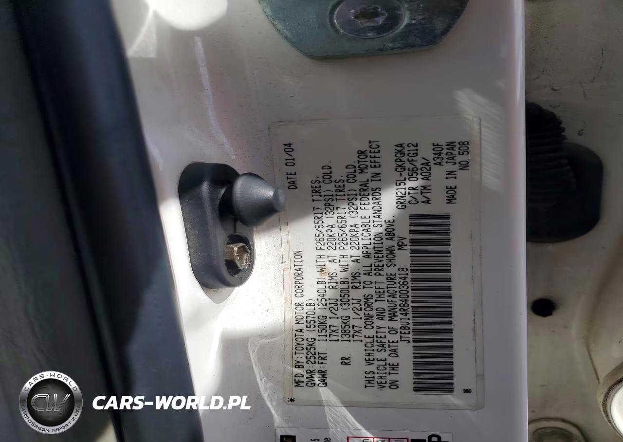 2004 Toyota 4Runner Sr5 VIN:JTEBU14R840036418 - 13