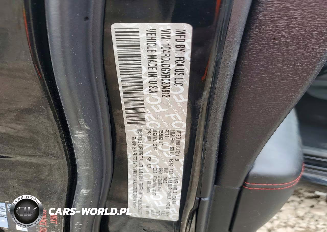 2024 Dodge Durango Gt VIN:1C4RDJDGXRC204812 - 13