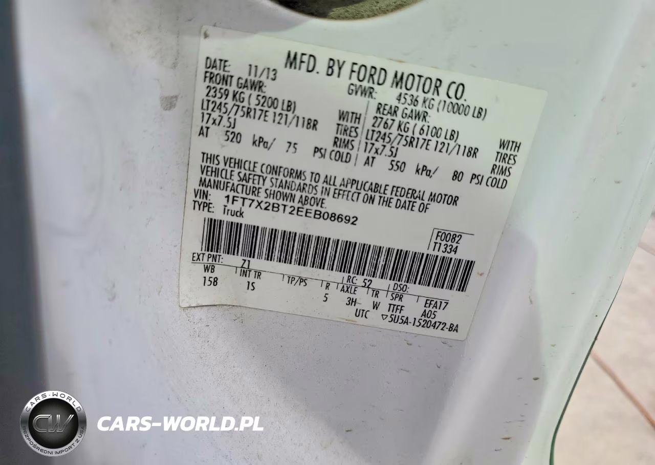 2014 Ford F250 Super Duty VIN:1FT7X2BT2EEB08692 - 12