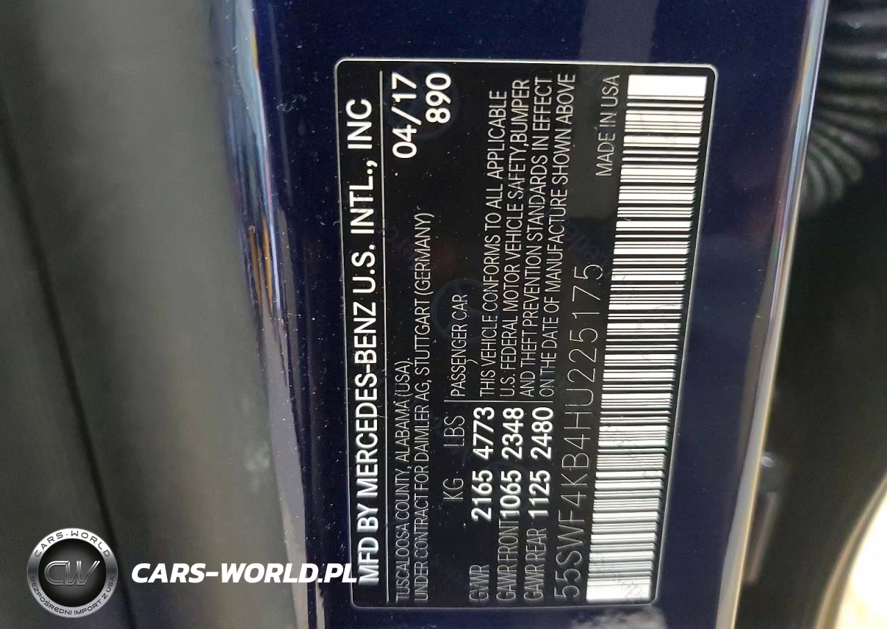 2017 Mercedes-Benz C 300 4Matic VIN:55SWF4KB4HU225175 - 12