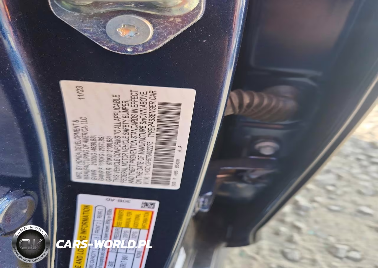 2024 Honda Accord Hybrid Exl VIN:1HGCY2F67RA022275 - 13