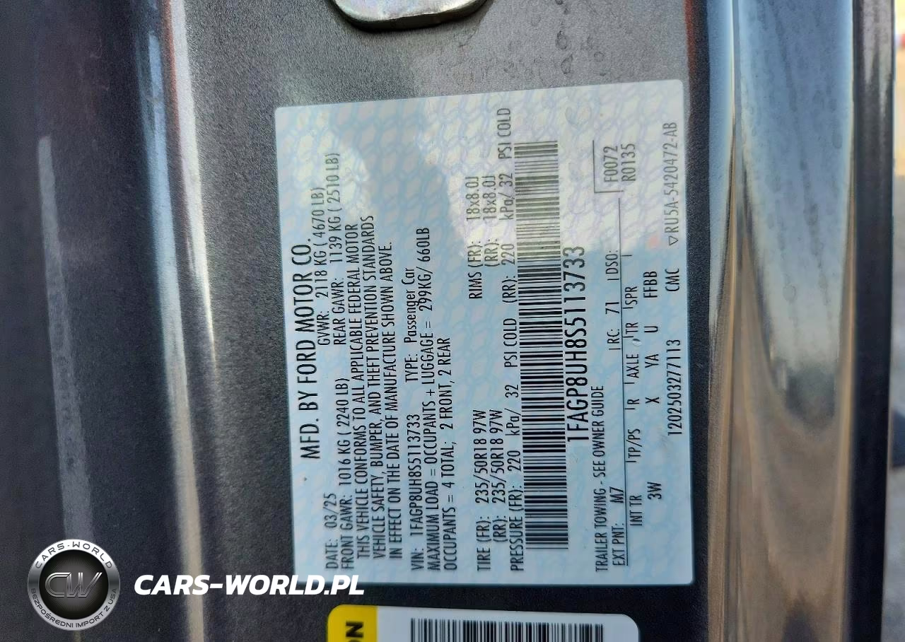 2025 Ford Mustang VIN:1FAGP8UH8S5113733 - 13