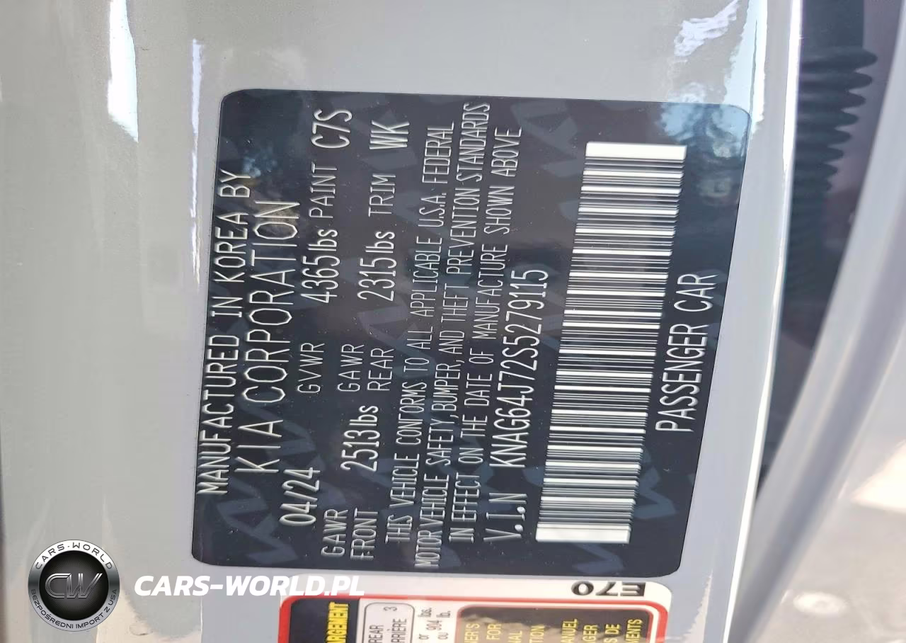 2025 Kia K5 Gt Line VIN:KNAG64J72S5279115 - 12