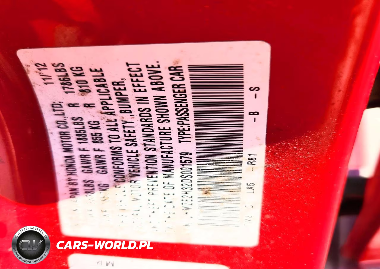 2013 Honda Insight VIN:JHMZE2H32DS001579 - 12