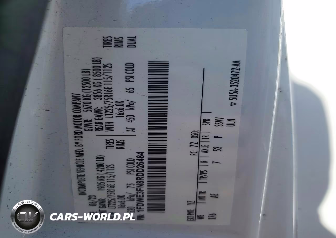 2024 Ford E350 Box Truck VIN:1FDWE3FN8RDD26484 - 13