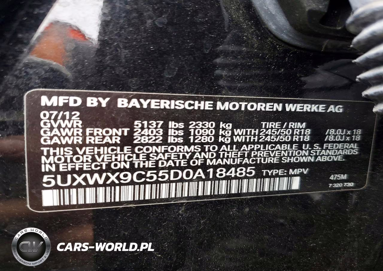 2013 BMW X3 xDrive28I VIN:5UXWX9C55D0A18485 - 13