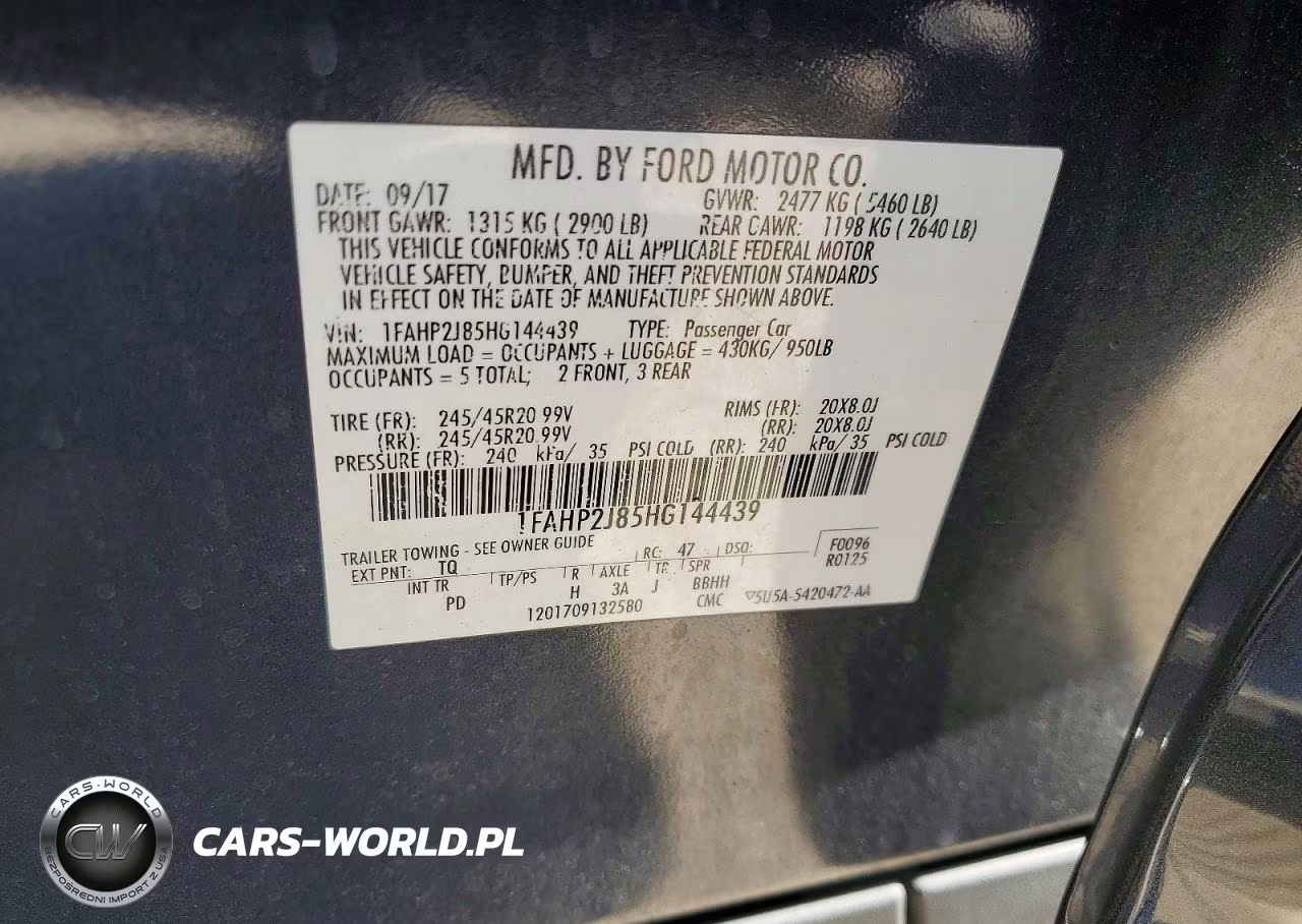 2017 Ford Taurus Limited VIN:1FAHP2J85HG144439 - 12