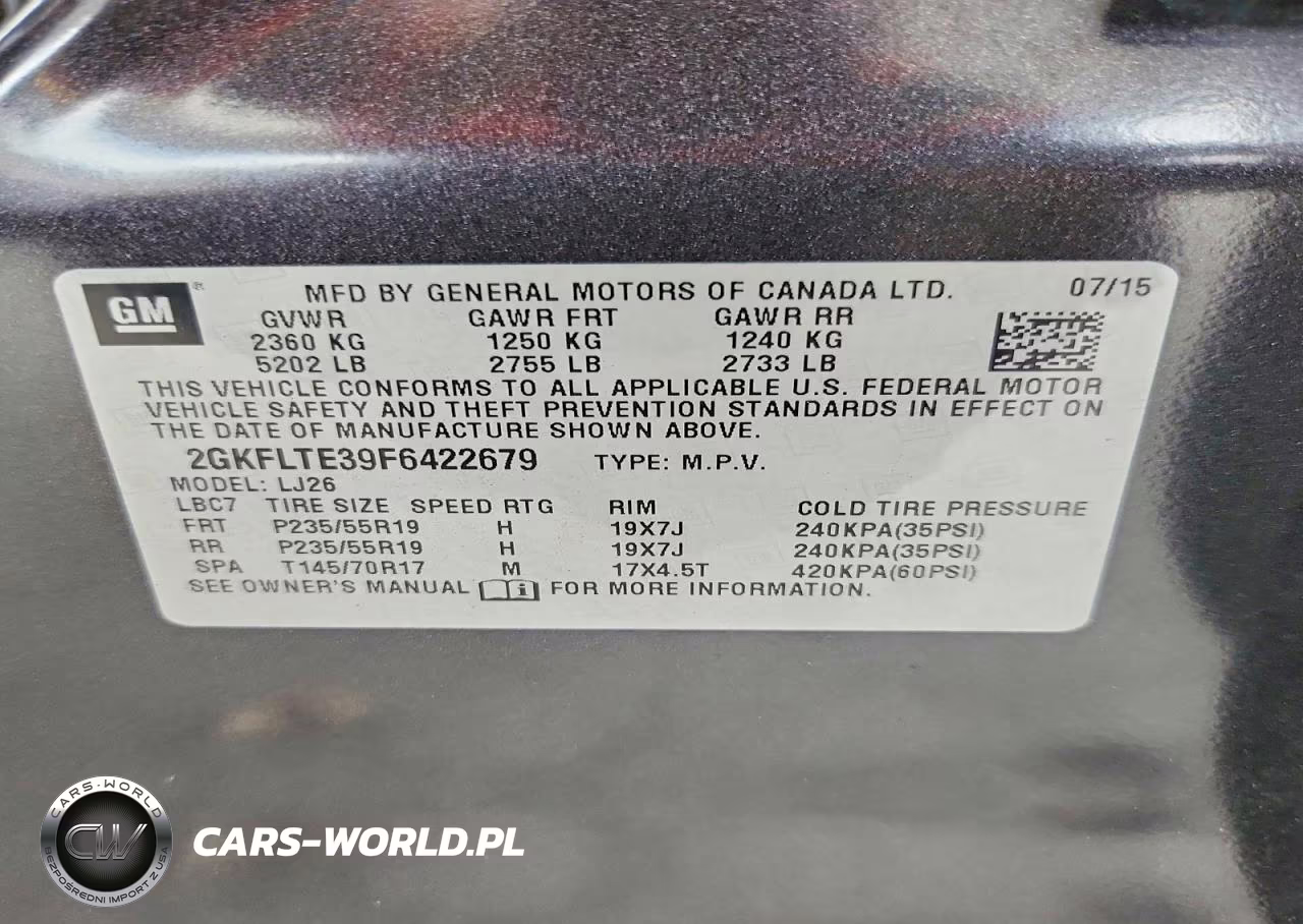 2015 GMC Terrain Slt VIN:2GKFLTE39F6422679 - 13