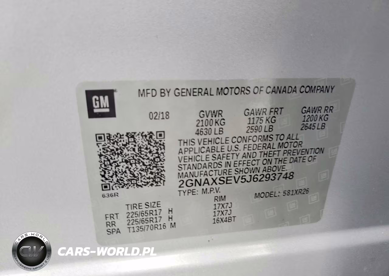 2018 Chevrolet Equinox Lt VIN:2GNAXSEV5J6293748 - 14