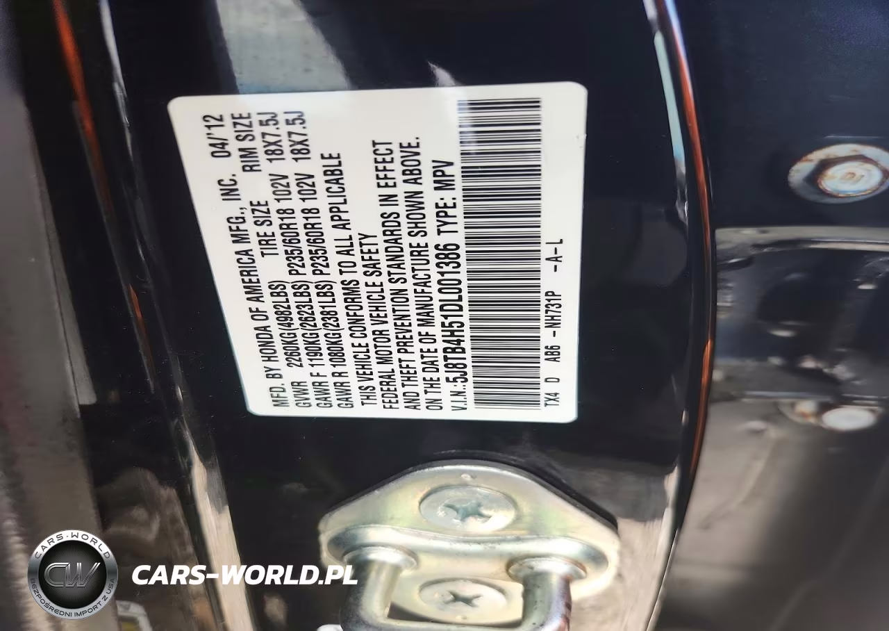 2013 Acura Rdx Technology VIN:5J8TB4H51DL001386 - 12