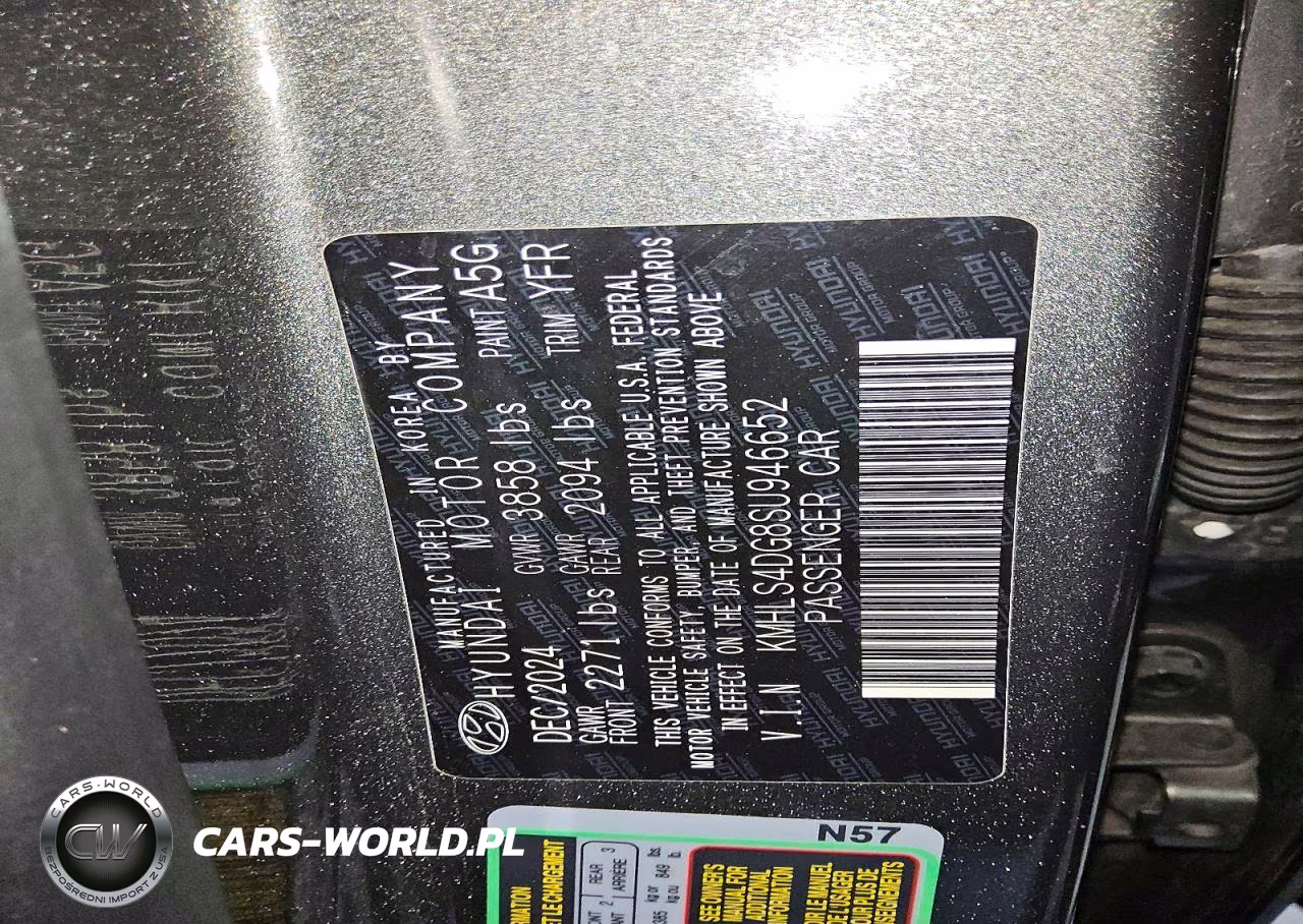 2025 Hyundai Elantra Sel VIN:KMHLS4DG8SU946652 - 13