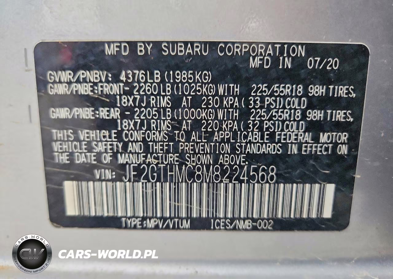 2021 Subaru Crosstrek Limited VIN:JF2GTHMC8M8224568 - 12