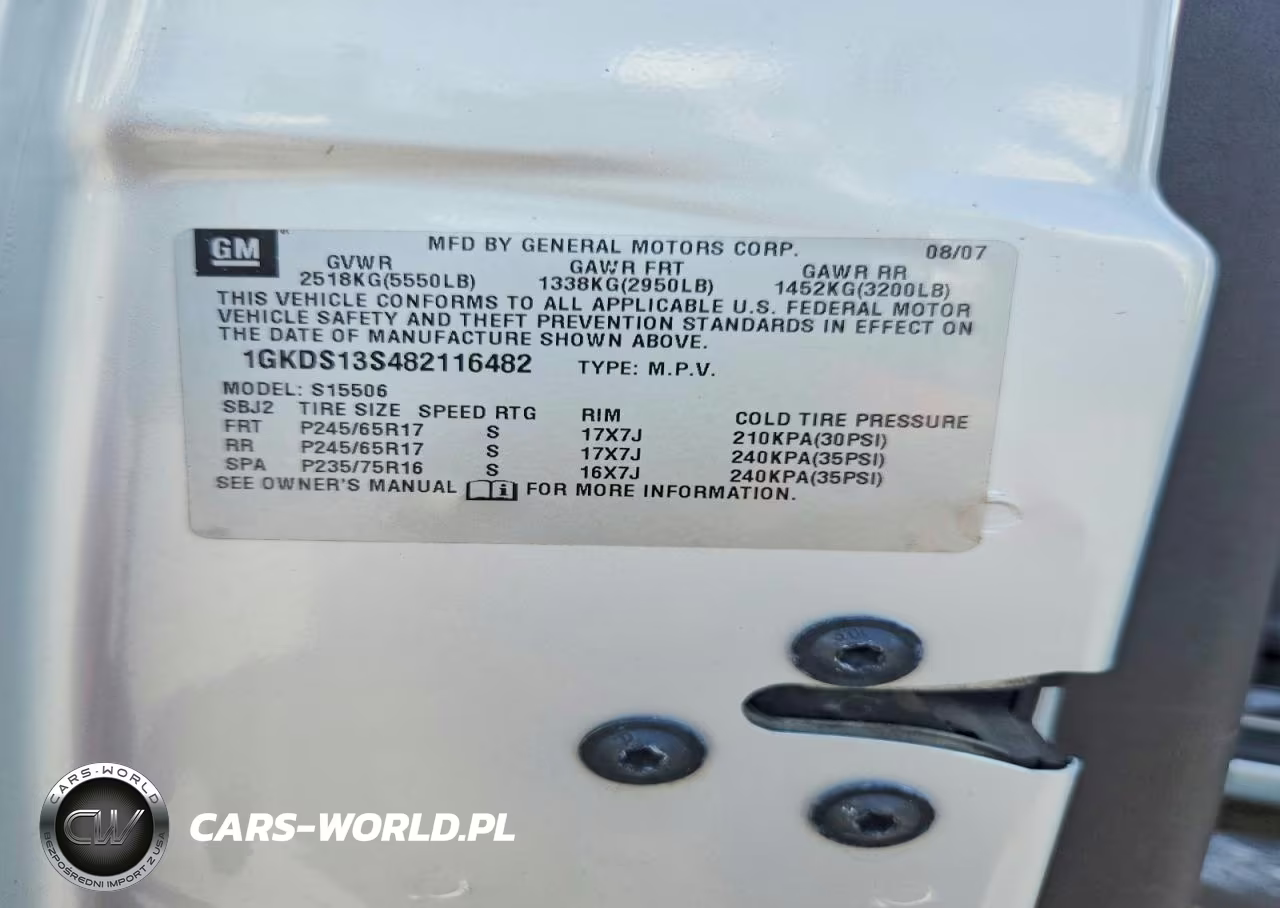 2008 GMC Envoy VIN:1GKDS13S482116482 - 13